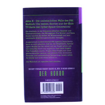 Akte X Stories Roman Nr. 1 Gezeichnet (1996) | hoppla-stuff.de